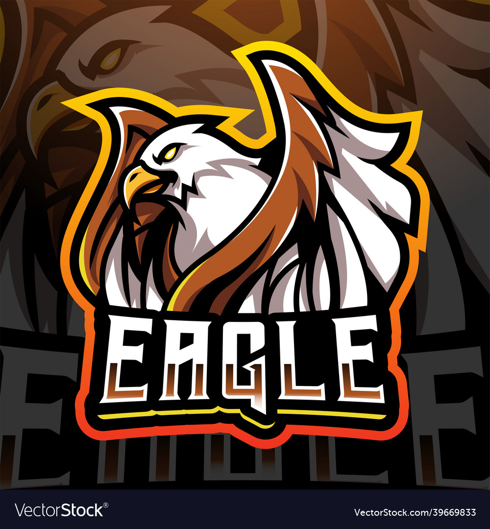 Eagle esport mascot logo design Royalty Free Vector Image