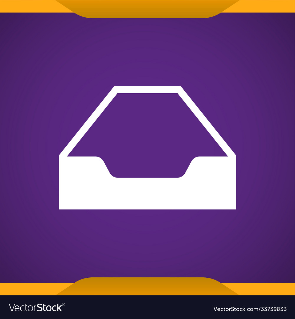 Empty drawer icon for web and mobile