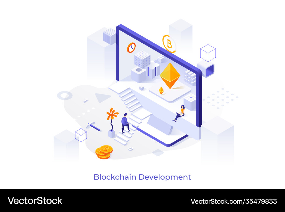 Isometric concept Royalty Free Vector Image - VectorStock