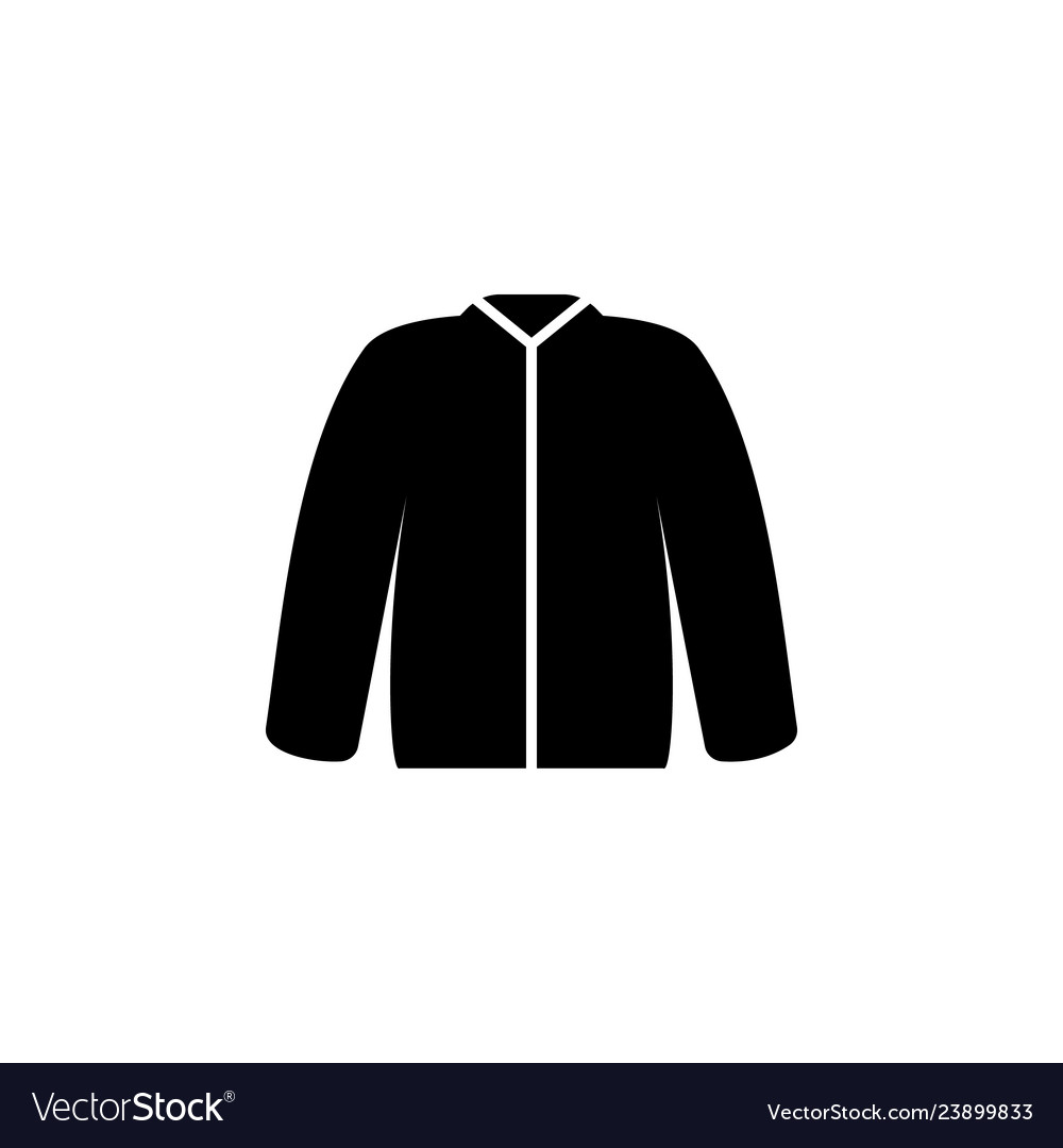 Jacket icon on white background clothing