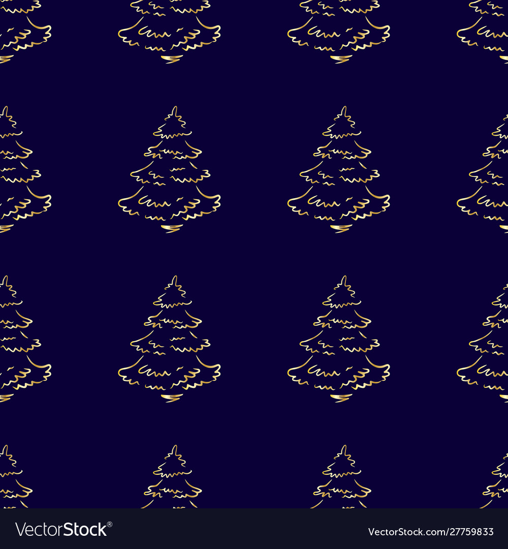 Pine tree pattern gold-10