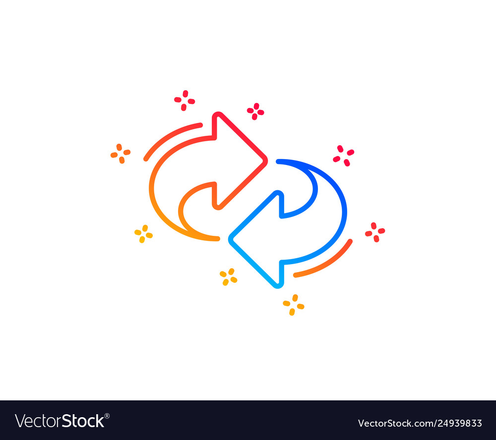 Refresh change arrow line icon rotation
