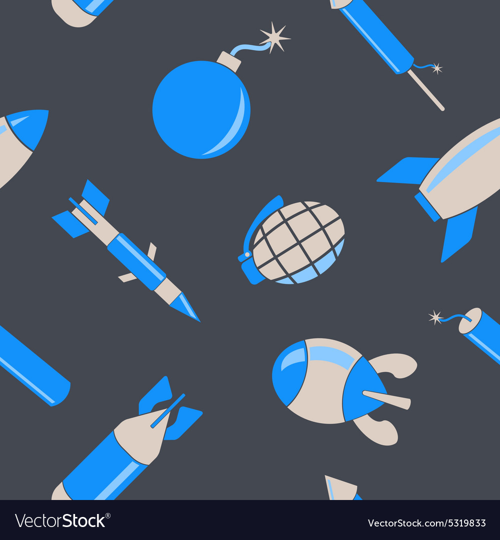 Seamless abstract background with bombs
