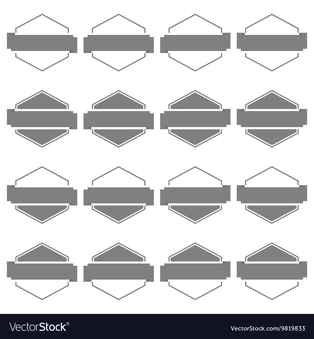 Set hexagonal emblem