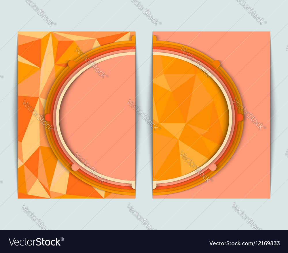 Template flyer design background abstract