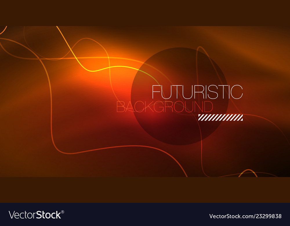 Abstract shiny glowinng color wave design element Vector Image Abstract shiny glowinng color wave design element