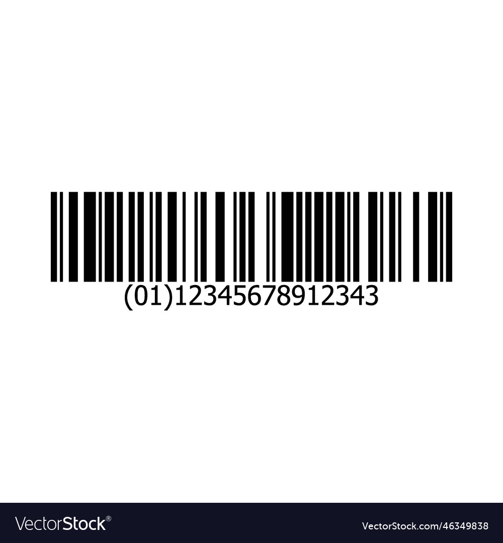 Bar code sticker element design vector image Bar code sticker element design