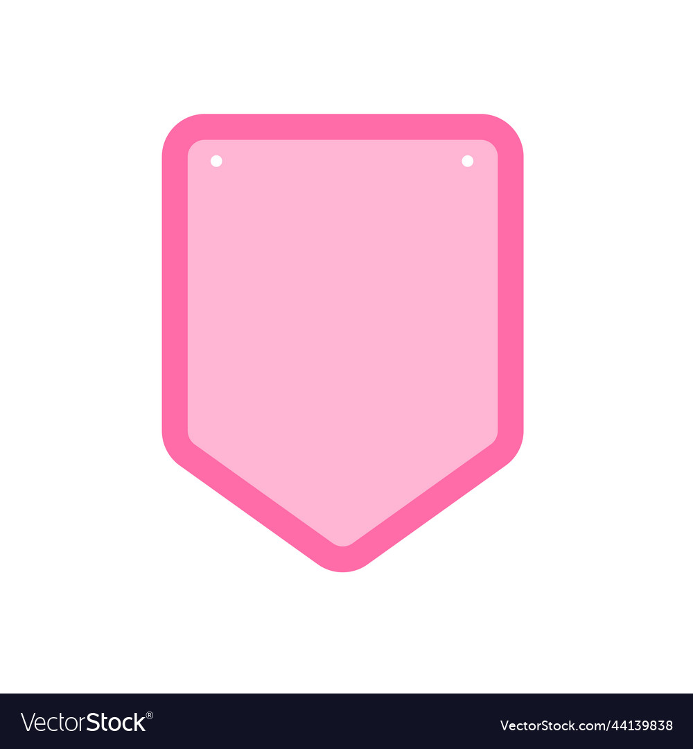 Bunting flag different shapes used vector image Bunting flag different shapes used