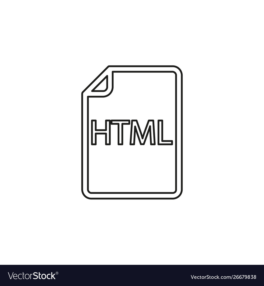 Download html document icon - file format