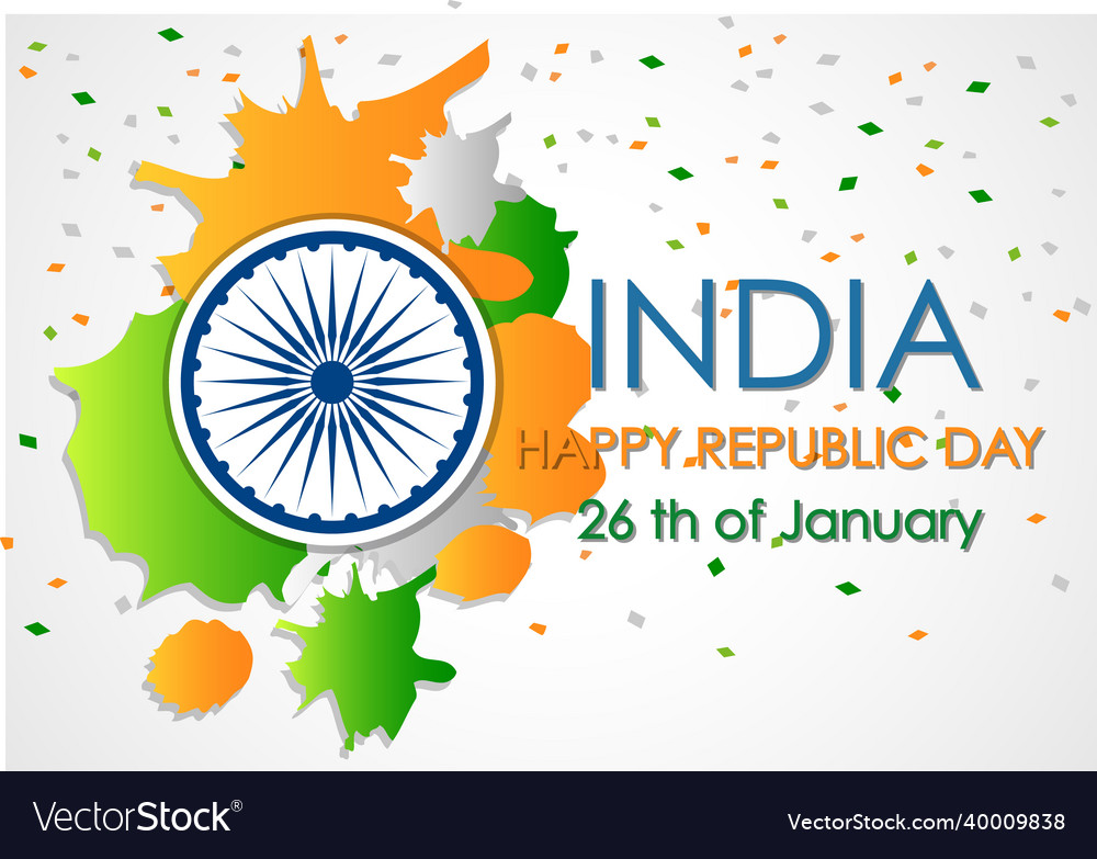 India republic day poster design Royalty Free Vector Image