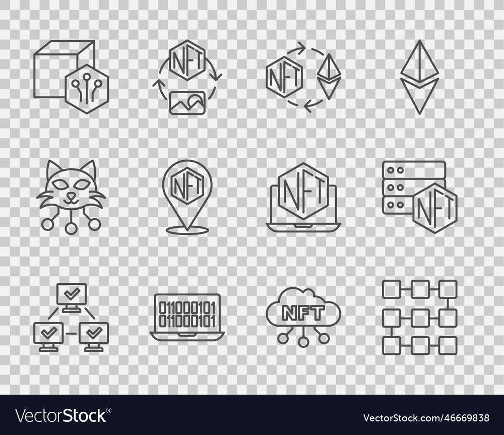 Set line nft blockchain technology ethereum