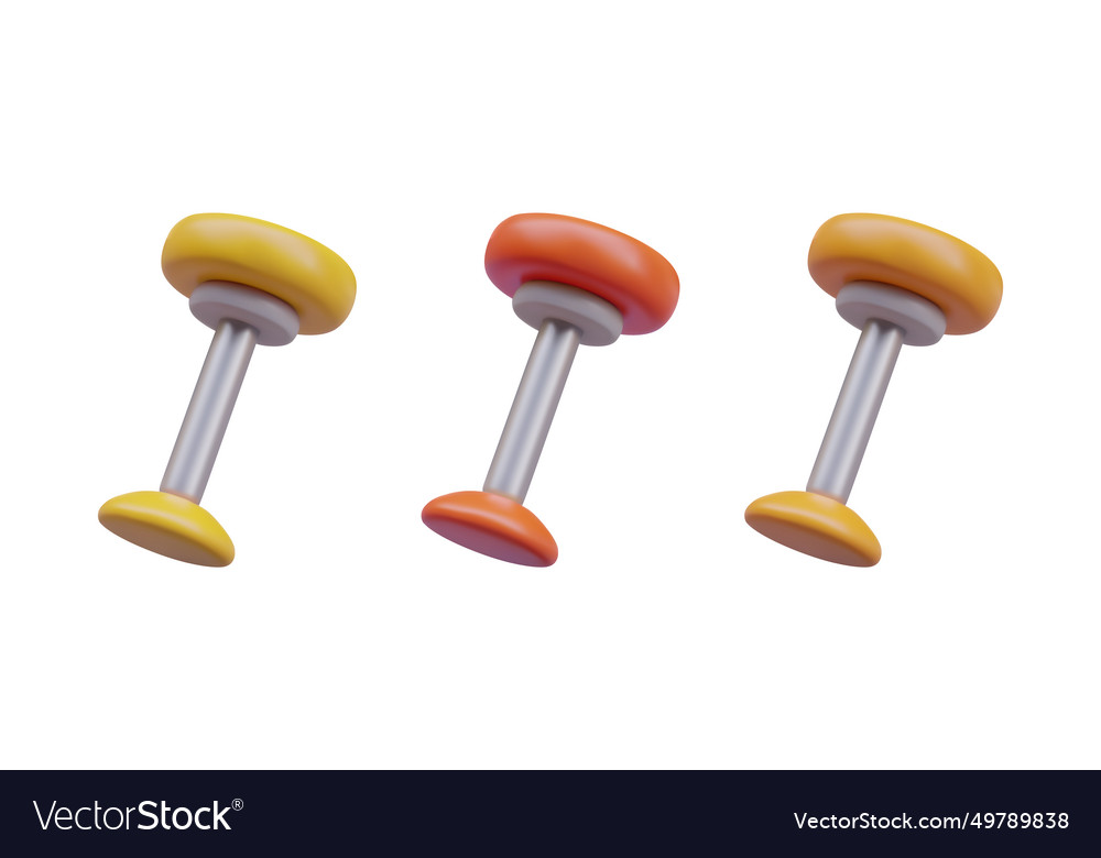 Set of bar stools bottom view classic high round vector image Set of bar stools bottom view classic high round