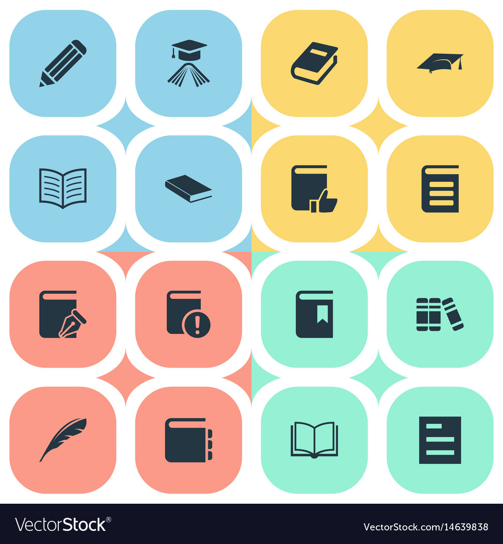 Set of simple knowledge icons