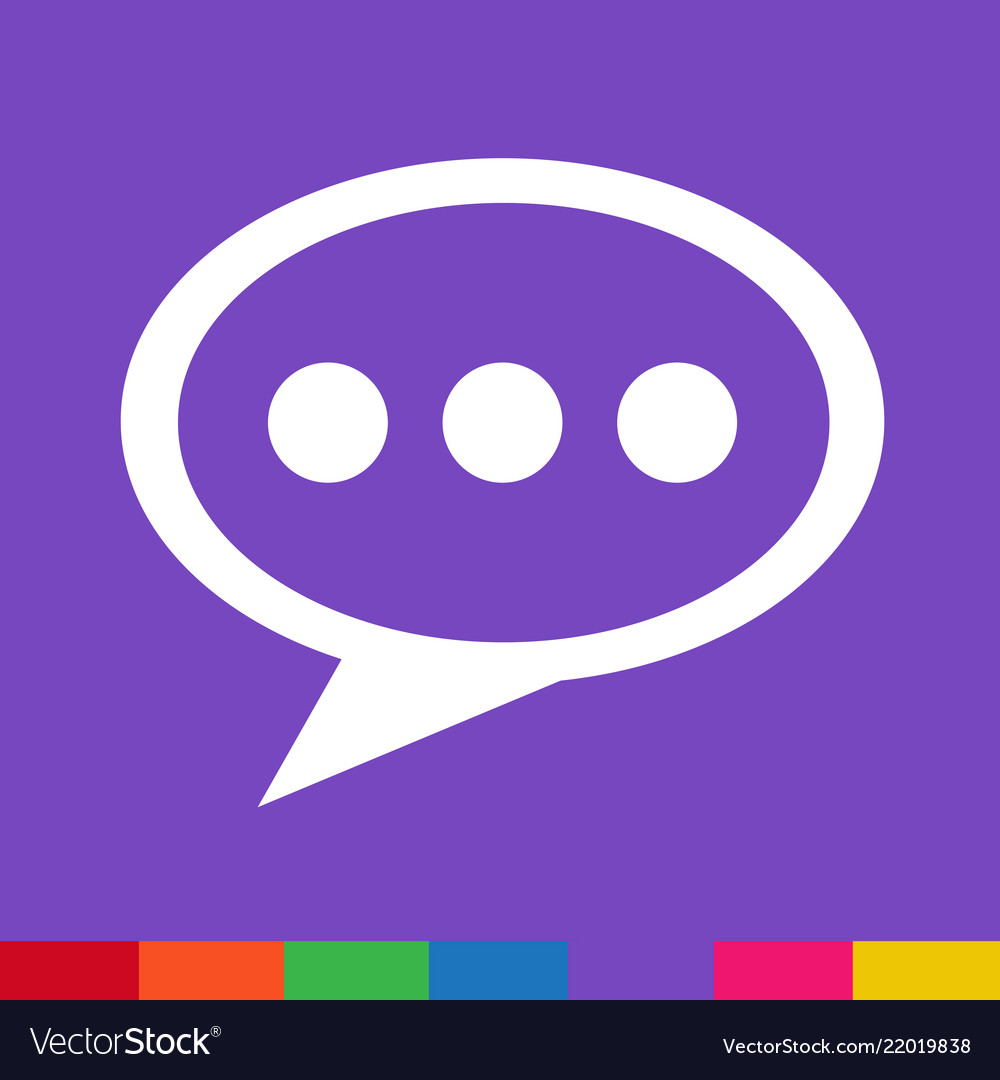 Speech bubble icon symbol design