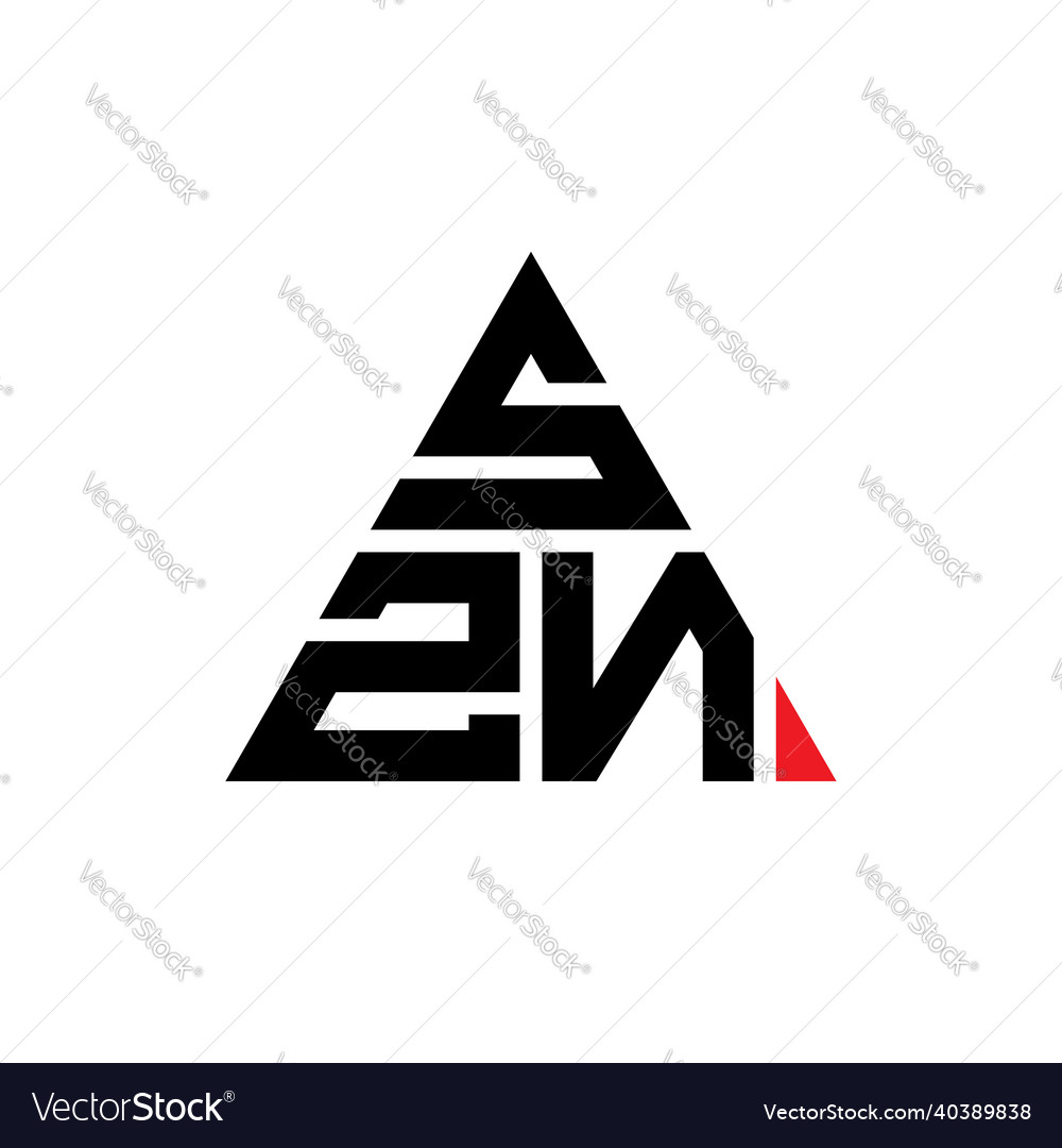 Szn Dreieck Buchstaben Logo Design