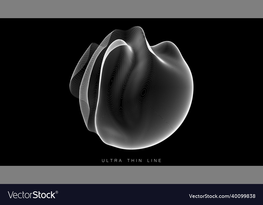 Ultra thin line fluid geometry dynamic