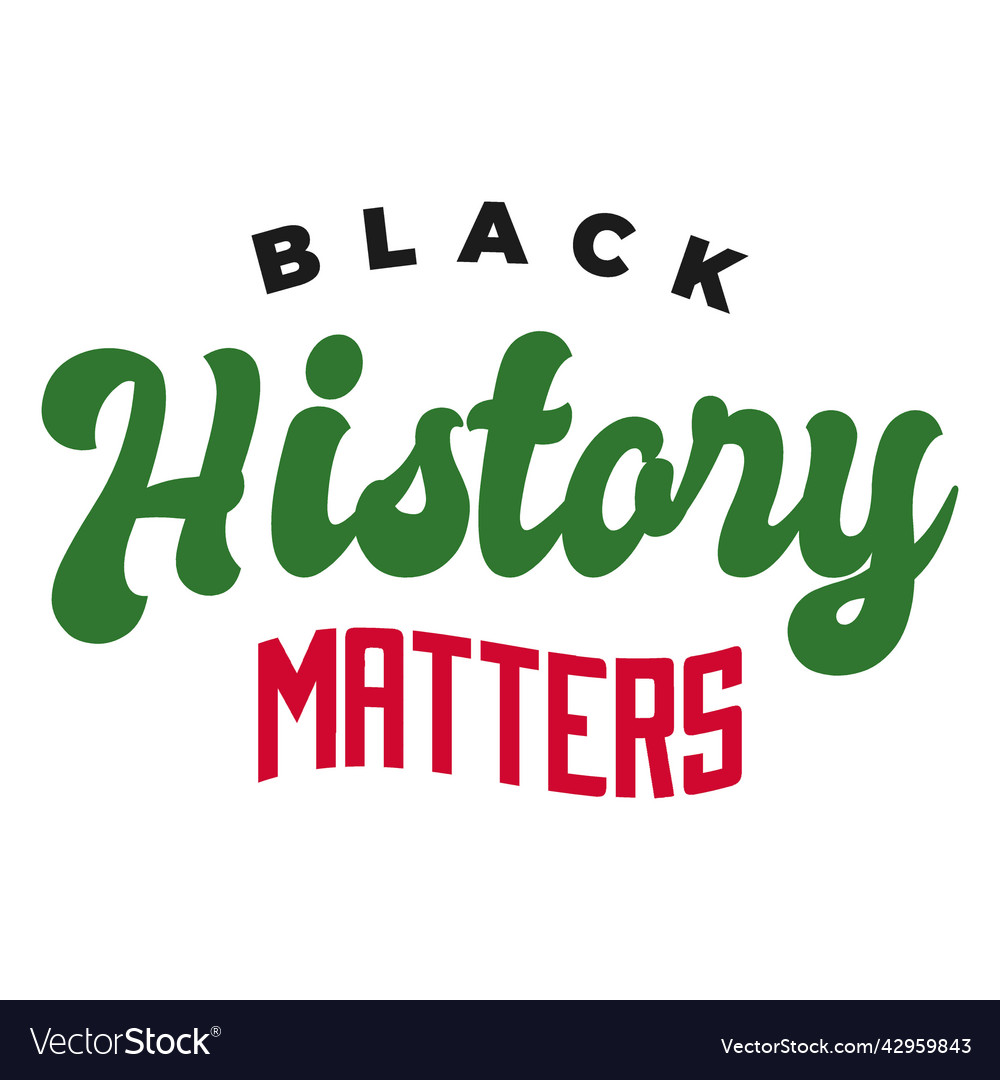 Black History Matters Sticker High Quality Vector Image