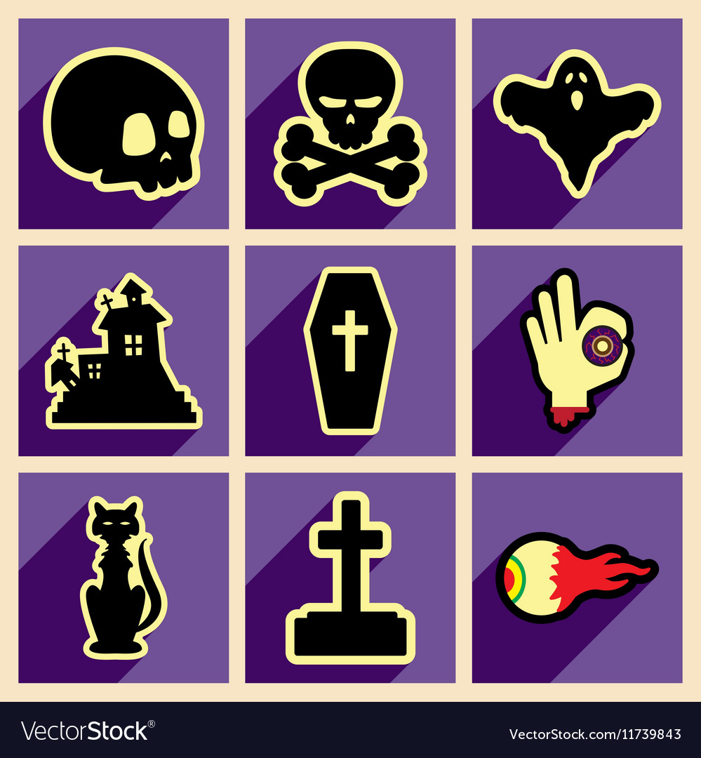 Flat with shadow concept and mobile application