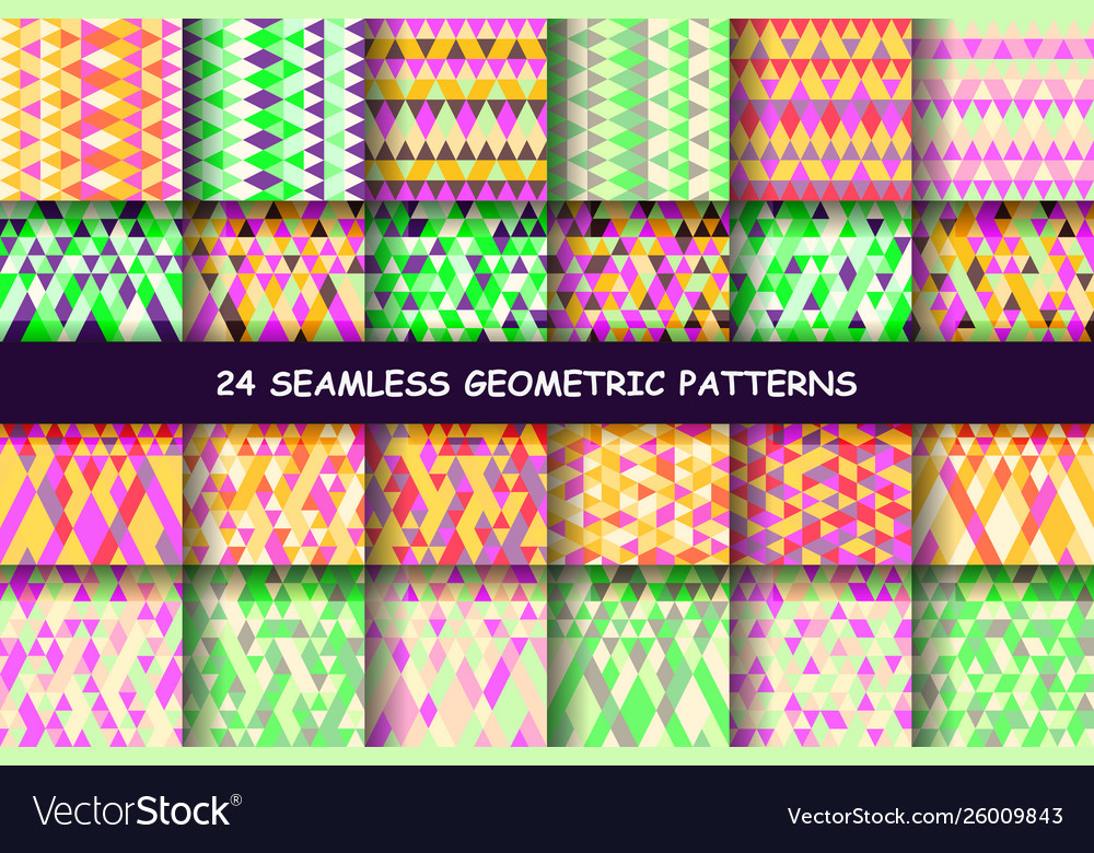 Geometry triangle pattern vector image Geometry triangle pattern