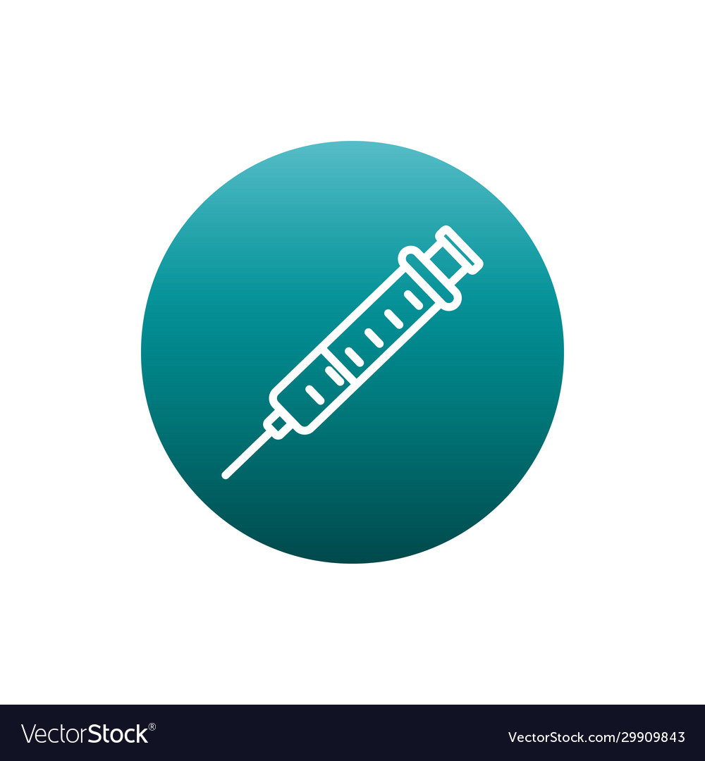Isoliertes Injektionsblock Gradienten-Symbol