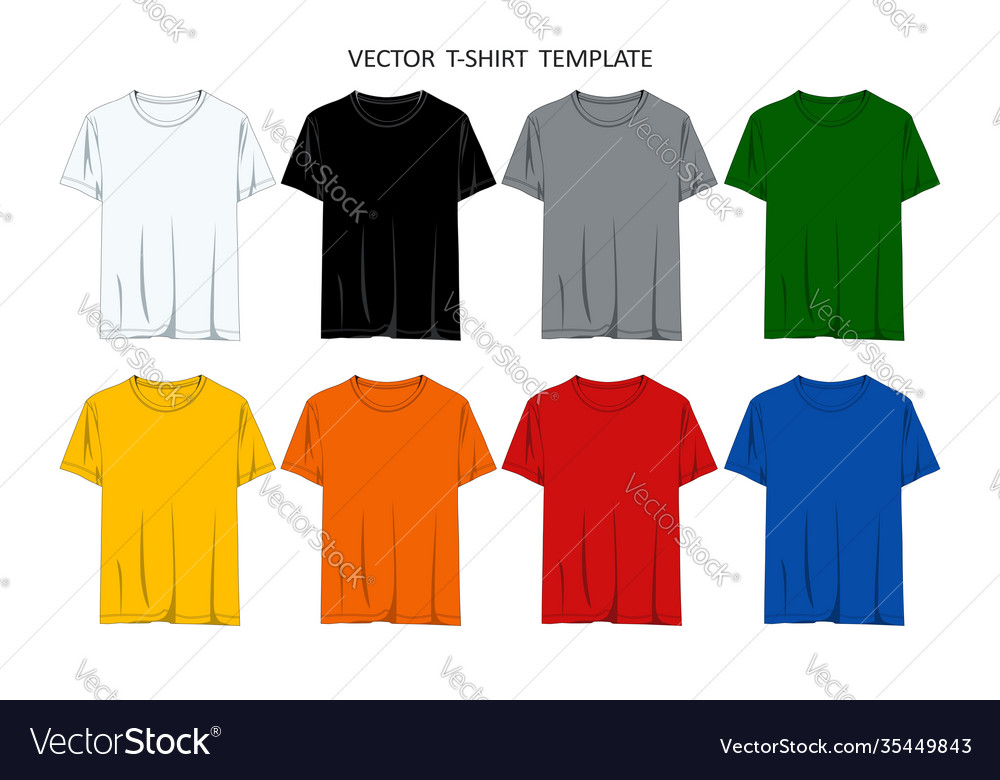 Set templates t-shirts Royalty Free Vector Image