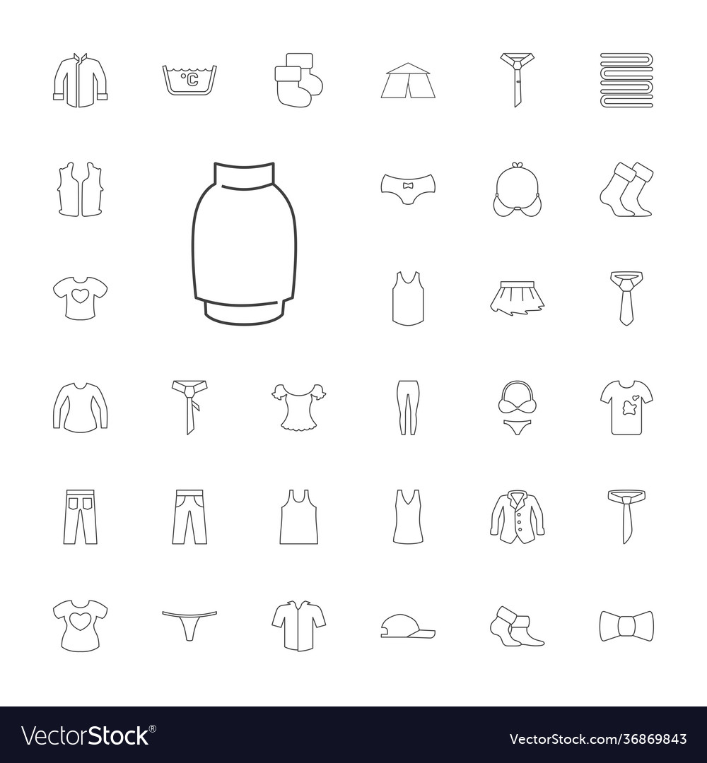 Textile icons Royalty Free Vector Image - VectorStock