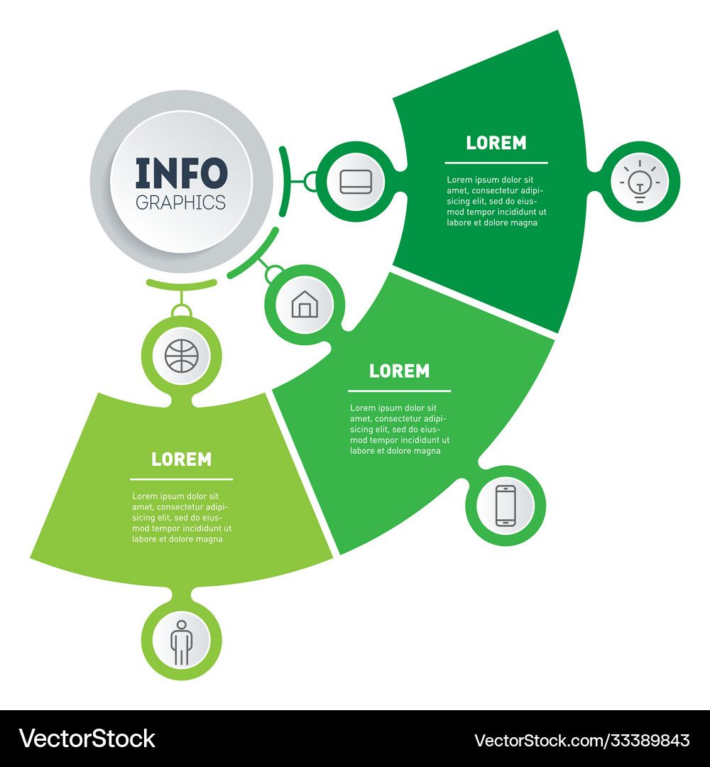 Timeline or infographics development Royalty Free Vector