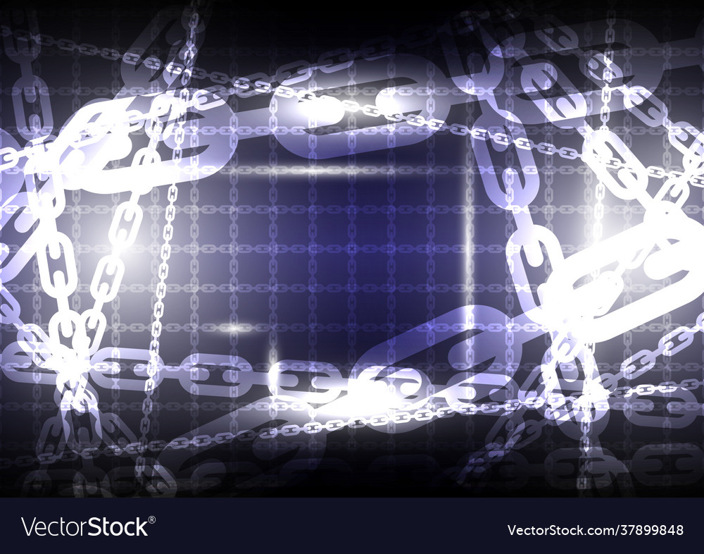 Abstract chain background design Vector Image Abstract chain background design