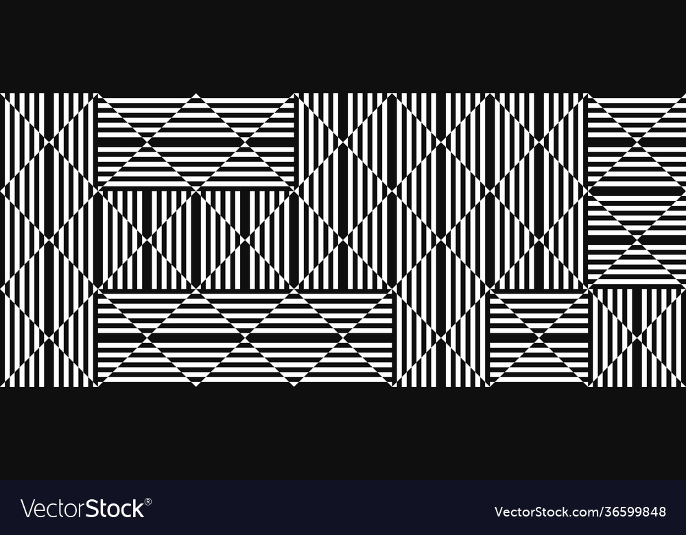 Abstract geometric pattern with op art effect vector image Abstract geometric pattern with op art effect