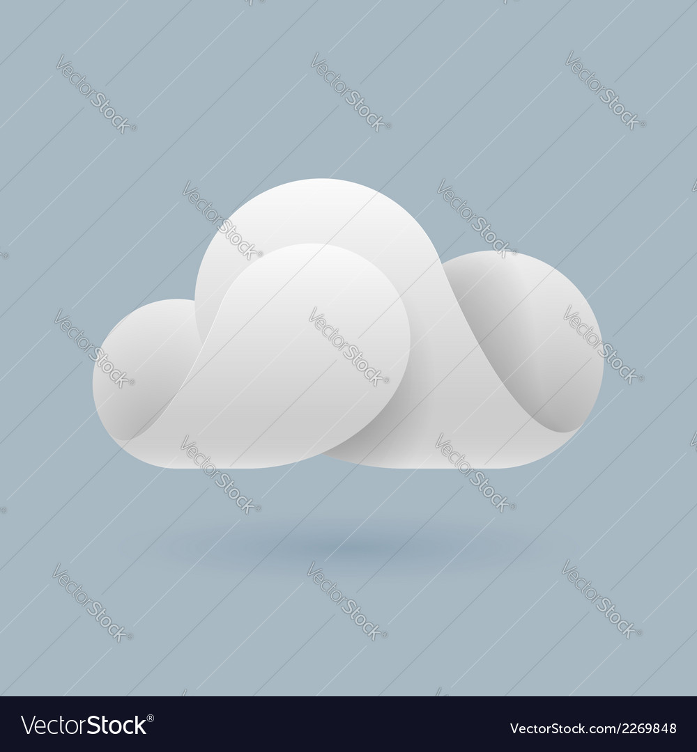 Abstract white cloud