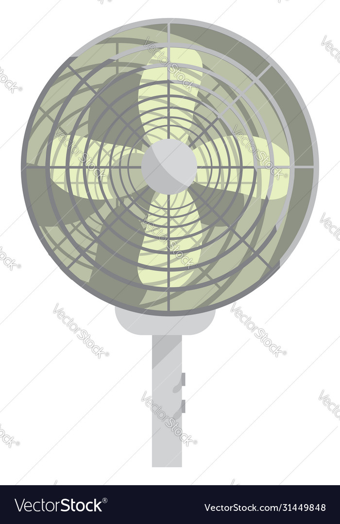 Big fan on white background