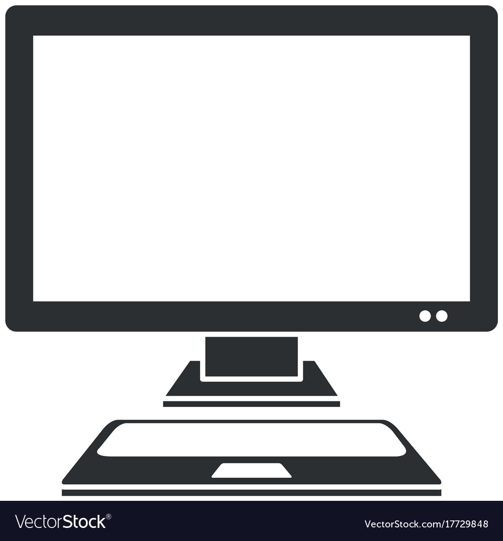 Computer desktop isolated icon