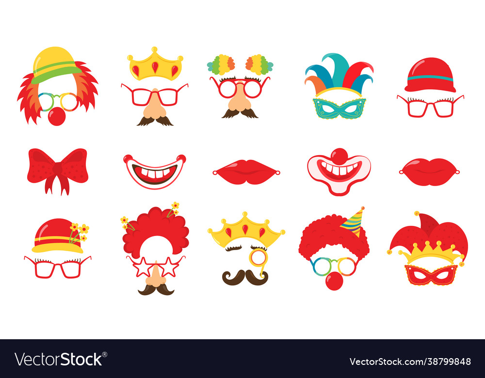 Design for jewish holiday purim with masks