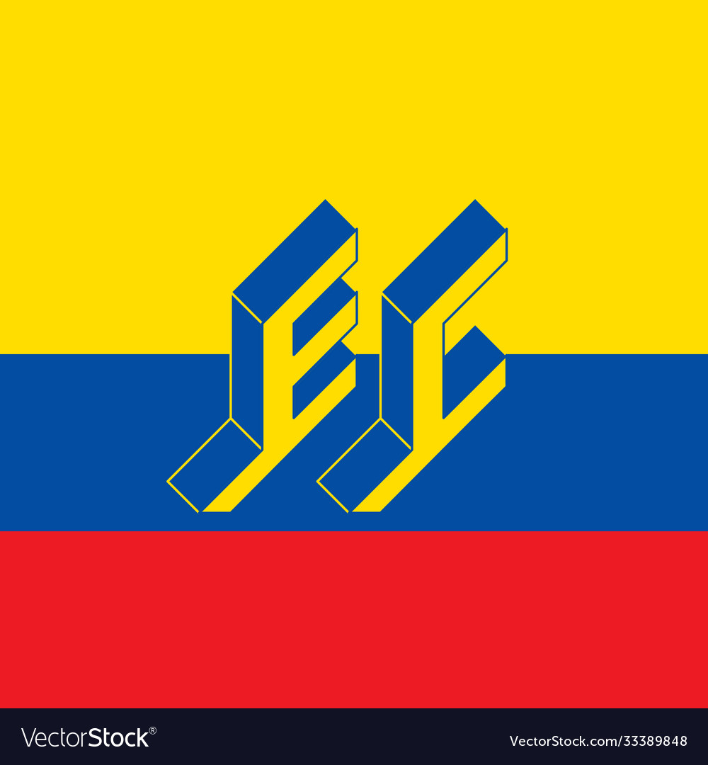 Ec international 2 letter code or national Vector Image Ec international 2 letter code or national Vector Image