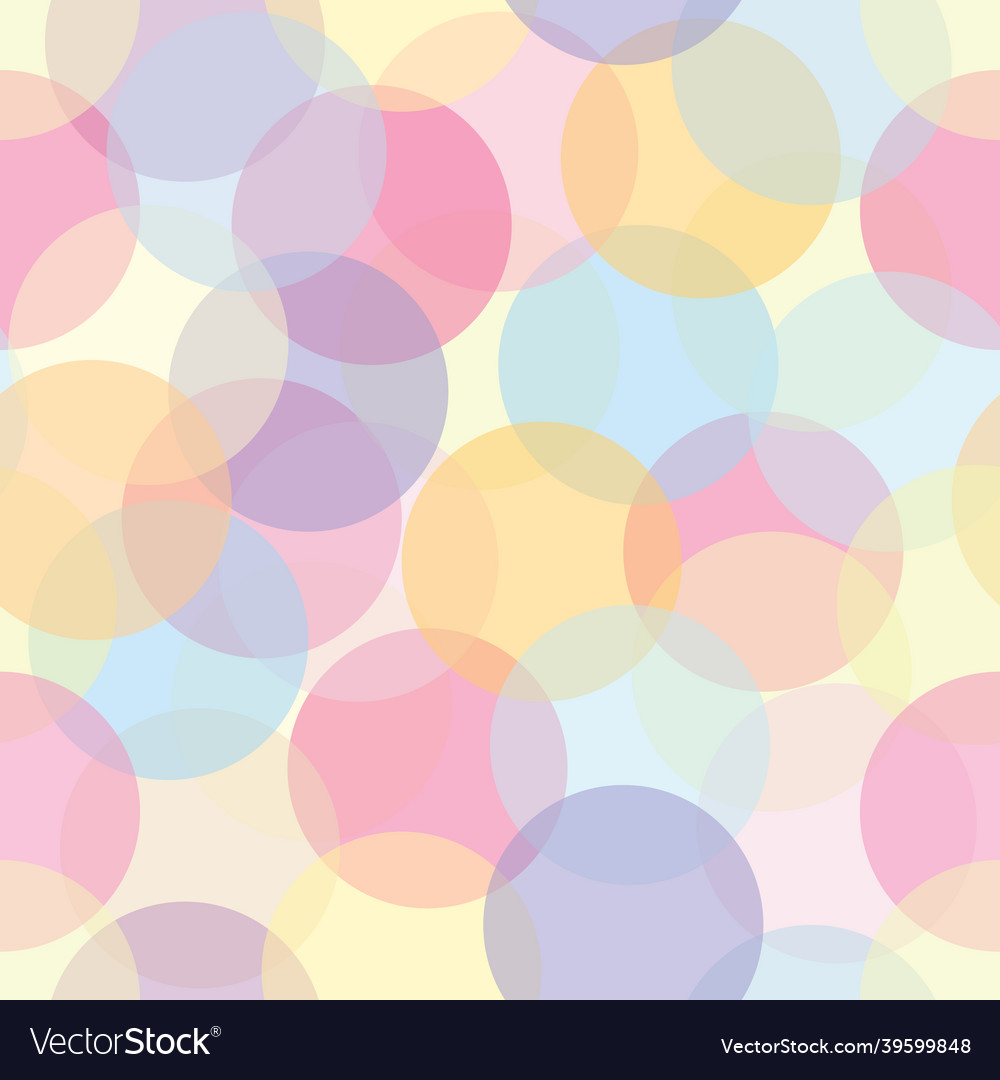 Happy circles abstract repeat pattern colorful