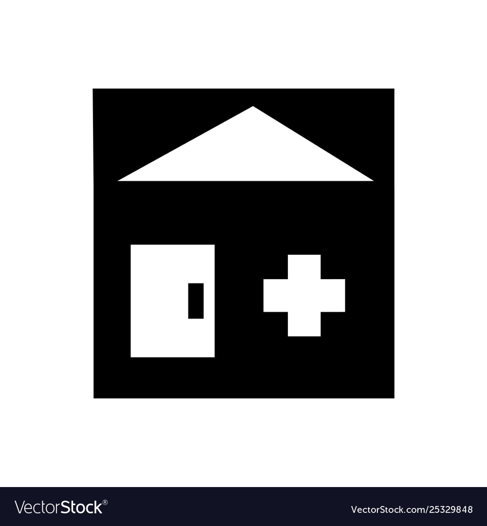 Hospital nursing home icon