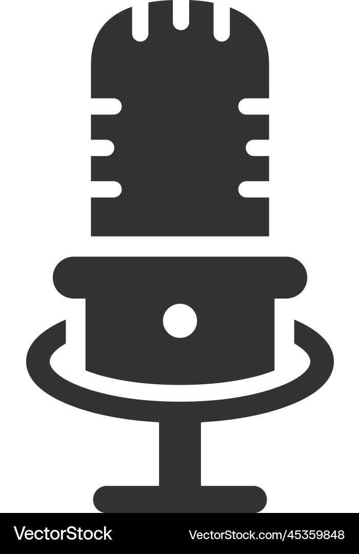 Microphone icon Royalty Free Vector Image - VectorStock