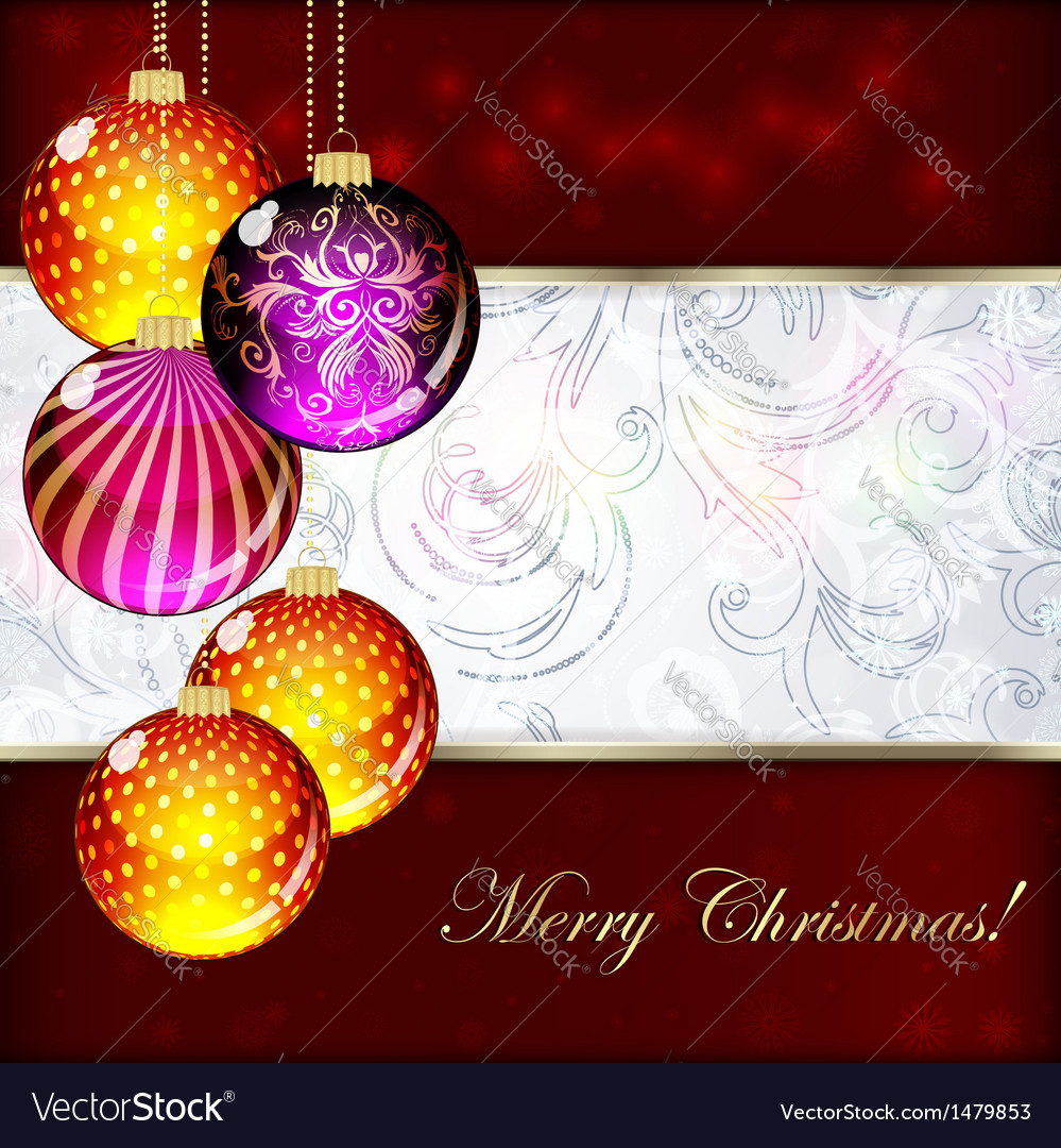 Background with christmas balls