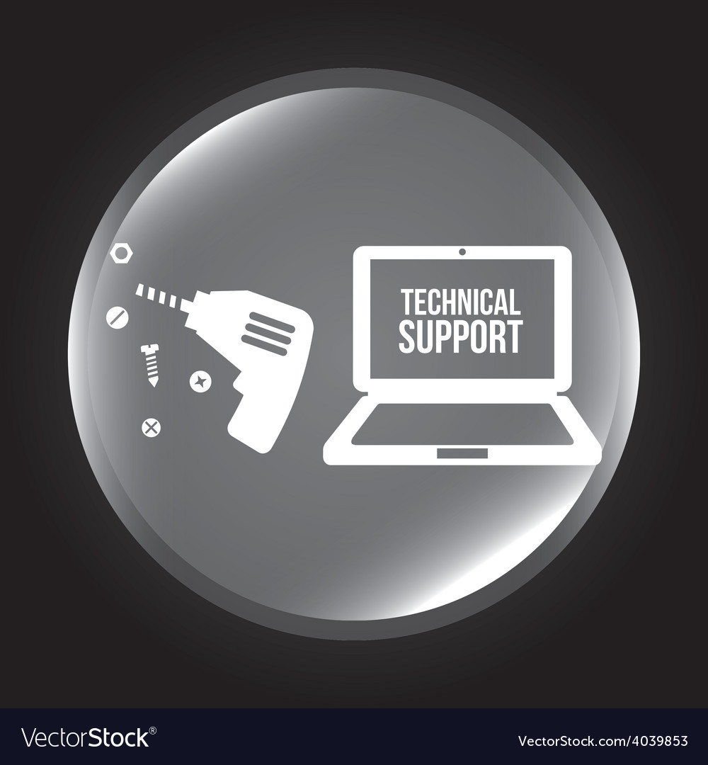 Computer support Royalty Free Vector Image - VectorStock