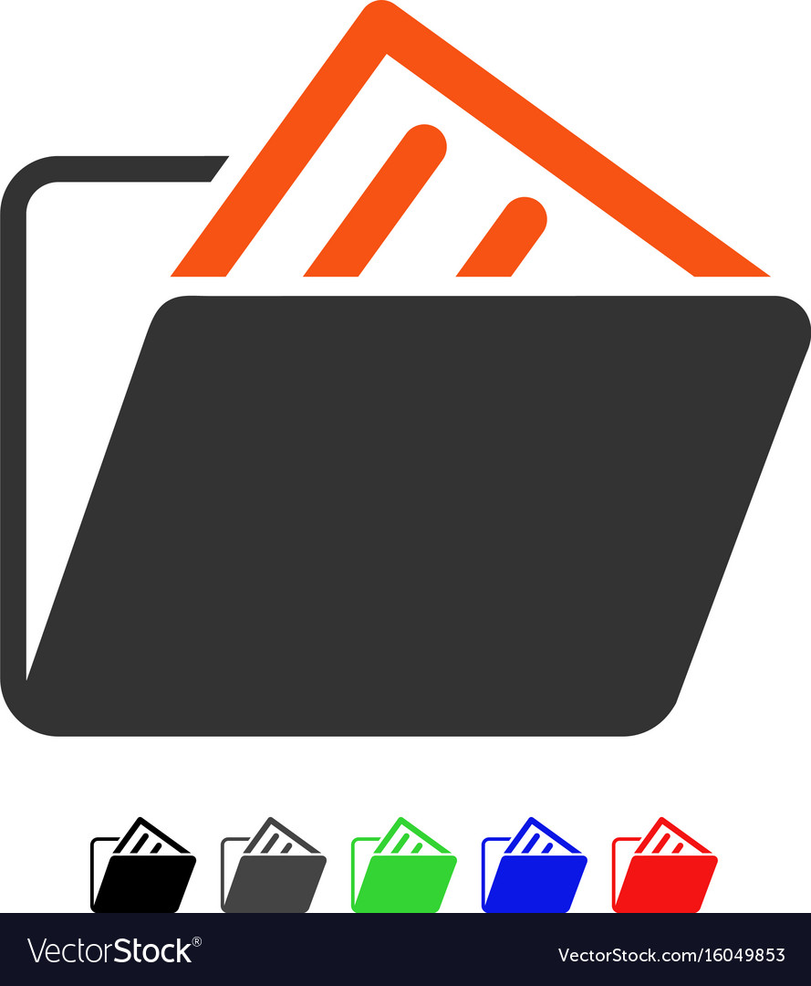 Document folder flat icon