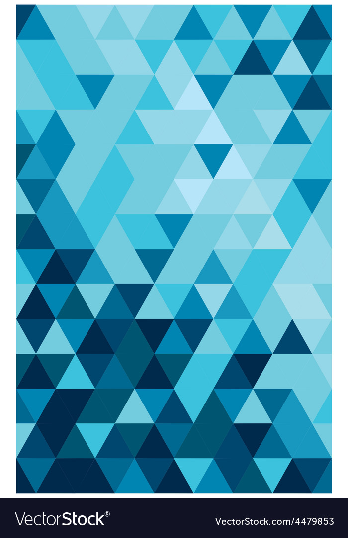 Geometric Blue Triangle Pattern