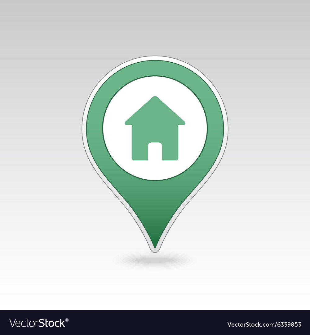 Home pin map icon pointer markers