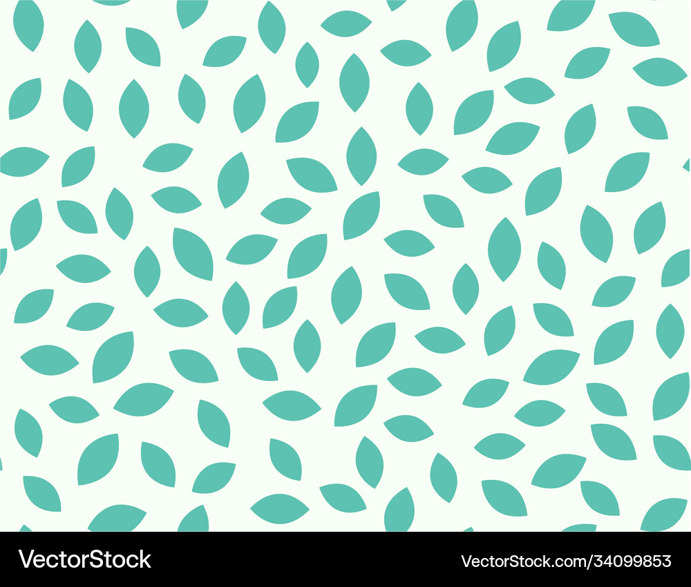 Leaf seamless pattern plant background Royalty Free Vector
