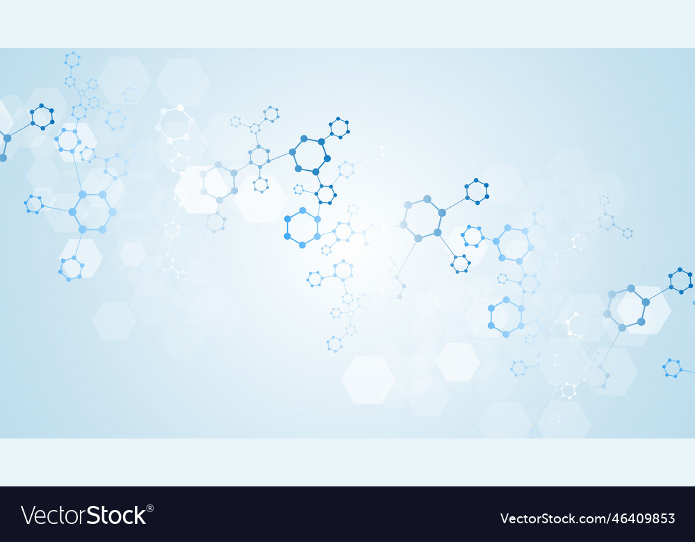 Modern science background with lines dots Vector Image Modern science background with lines dots