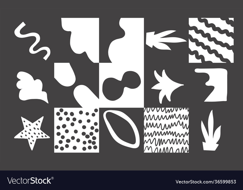 Naive art pattern design vector image Naive art pattern design