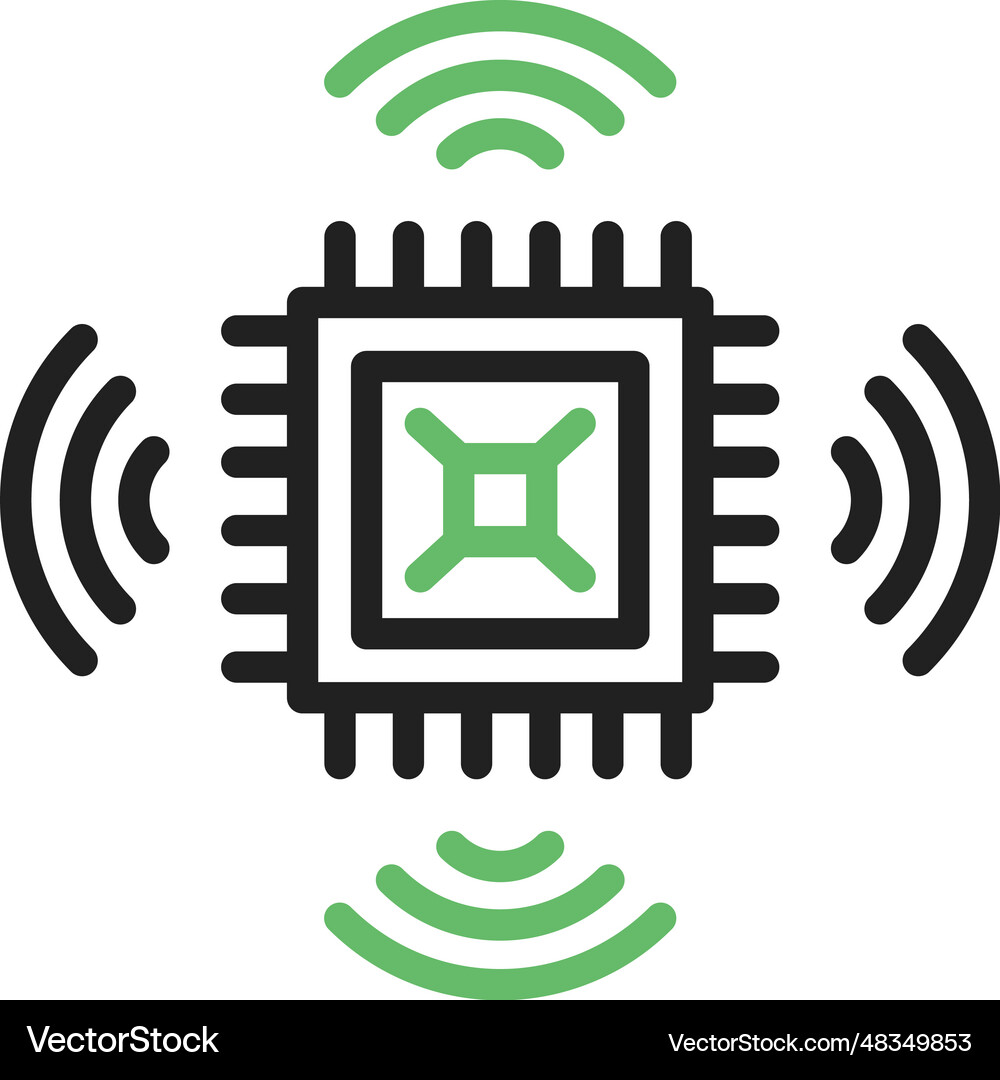 Nanosensor icon image Royalty Free Vector Image