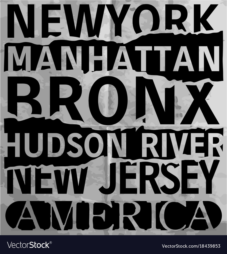 Newyork fashion tee typography graphic design