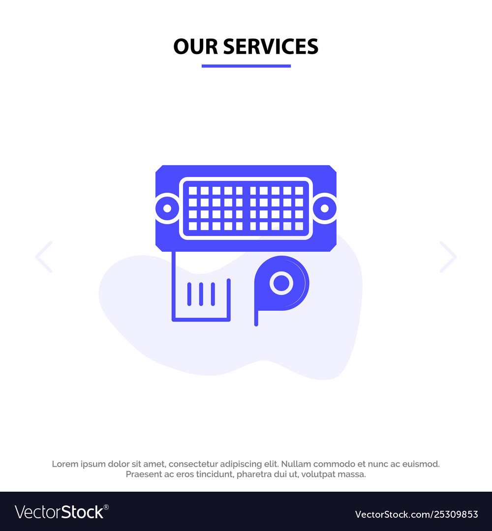 Our services adapter connection data input solid
