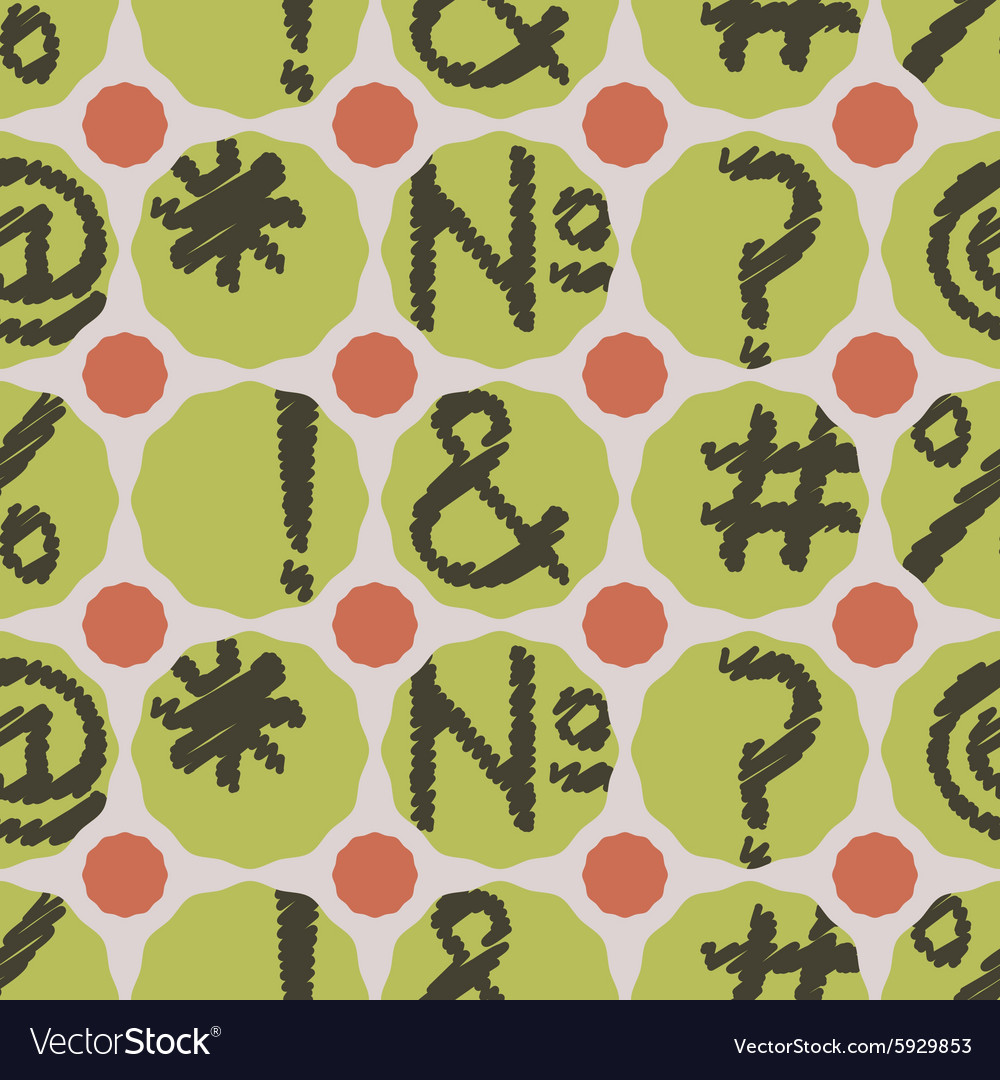Seamless background with punctuation marks