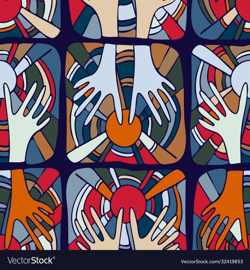 Seamless pattern design with squared